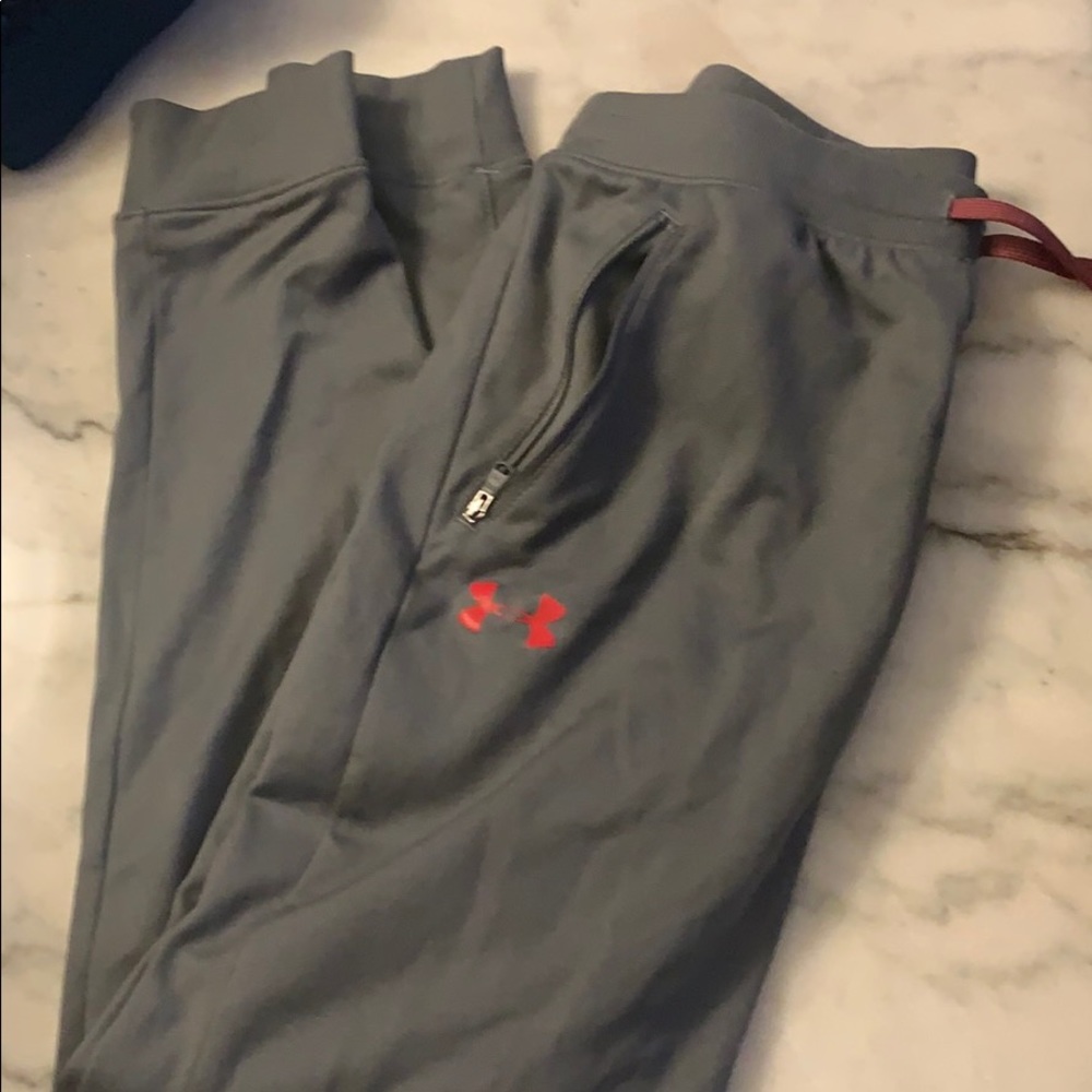 Gray Under Armour joggers